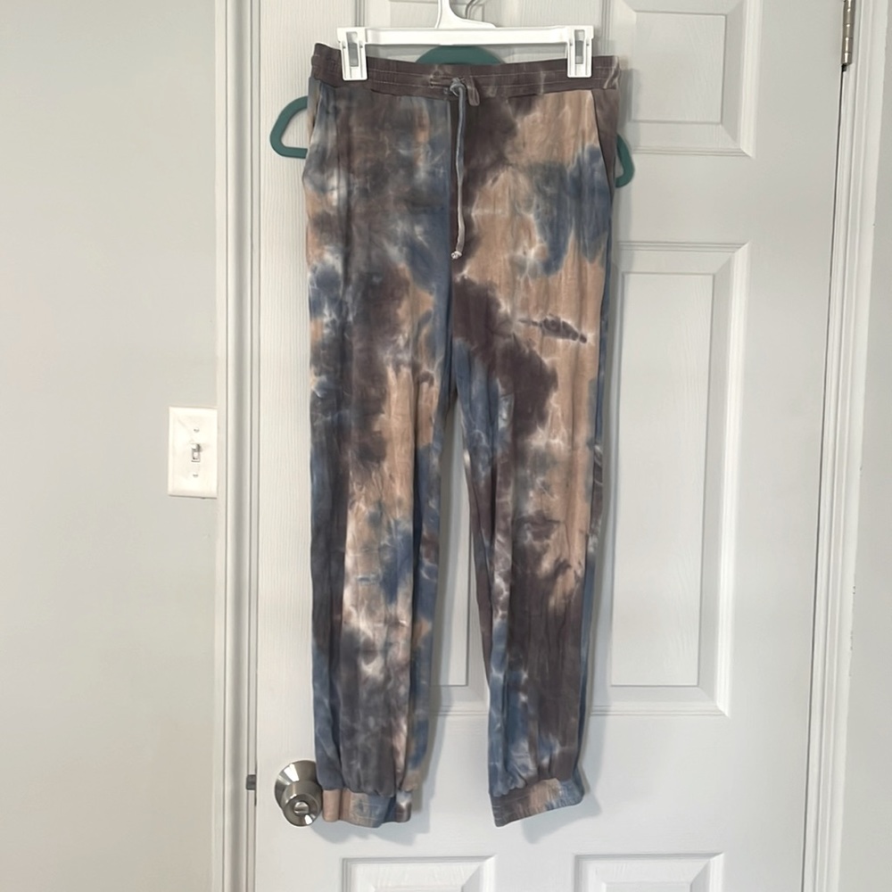 Boutique Brand Ribbed Tie Dye Joggers